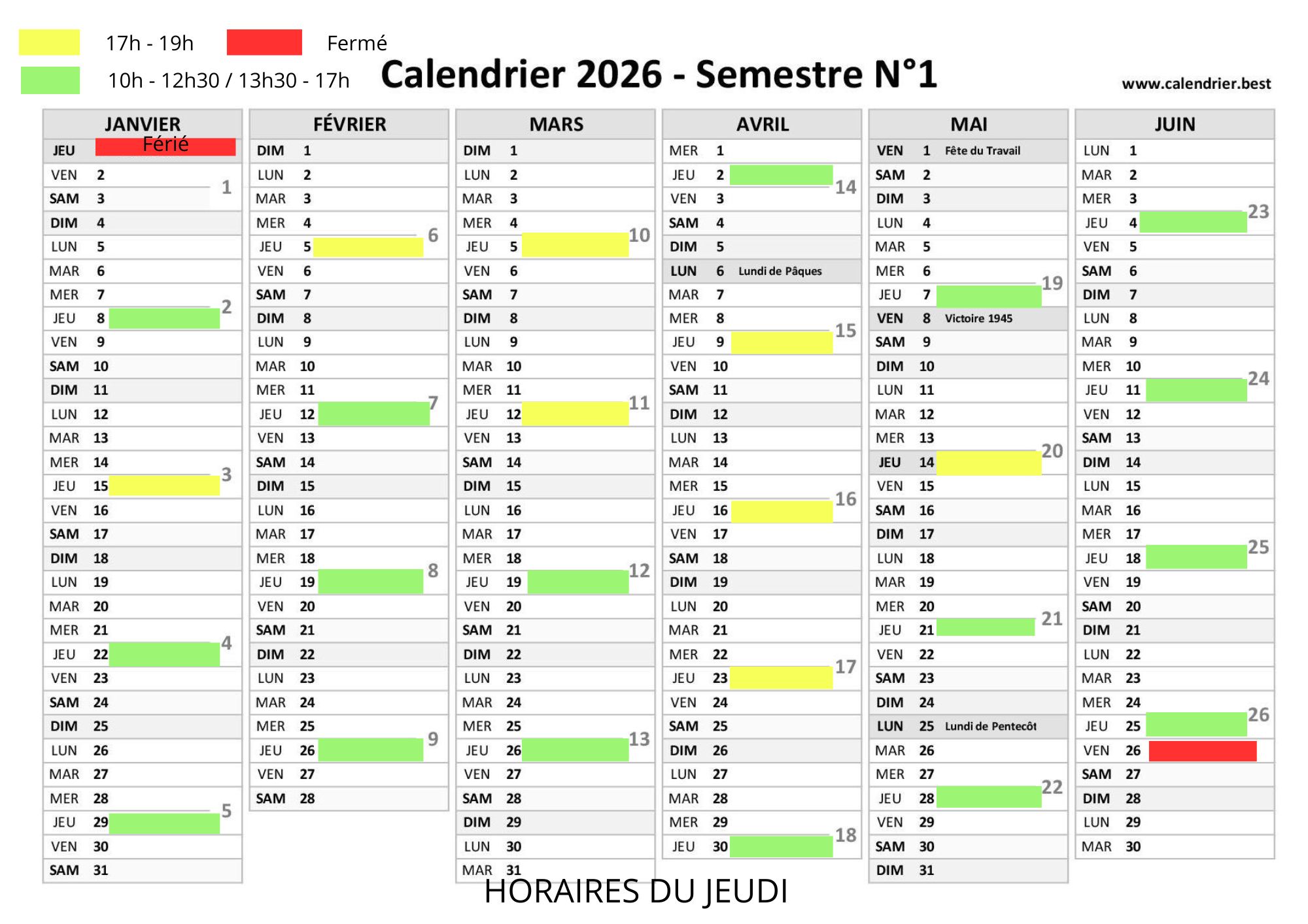 calendrier