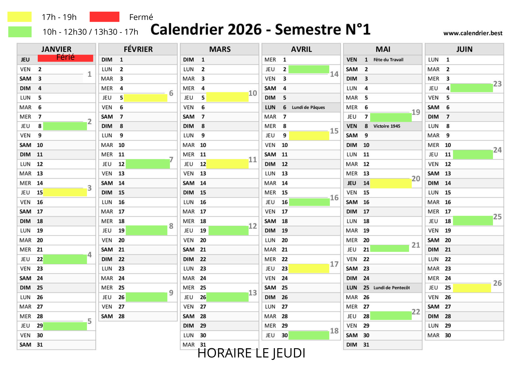 calendrier